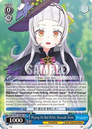 Image of Playing the Bad Witch, Murasaki Shion (HOL/W91-TE046 TD) - hololive production