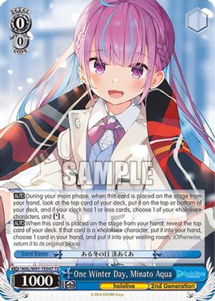 Image of One Winter Day, Minato Aqua (HOL/W91-TE047 TD) - hololive production