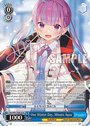 Image of One Winter Day, Minato Aqua (SP) (HOL/W91-TE047SP SP) - hololive production