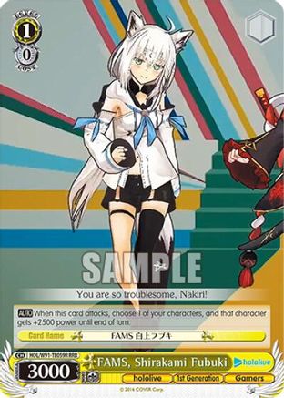Image of FAMS, Shirakami Fubuki (RRR) (HOL/W91-TE059R RRR) - hololive production