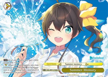 Image of Summer Memory (PR Foil) (HOL/W91-E146S PR) - hololive production