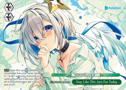 Image of Stay Like This Just For Today (PR) (HOL/W91-E157 PR) - hololive production