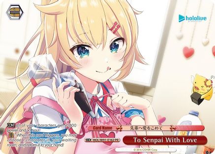 Image of To Senpai With Love (PR) (HOL/W91-E162 PR) - hololive production