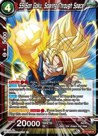 Image of SS Son Goku, Soaring Through Space (BT17-006) - Ultimate Squad Foil