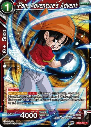 Image of Pan, Adventure's Advent (BT17-011) - Ultimate Squad Foil
