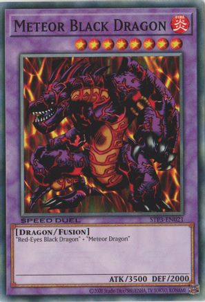 Image of Meteor Black Dragon (STP3-EN021) - Speed Duel: Tournament Pack 3 Unlimited