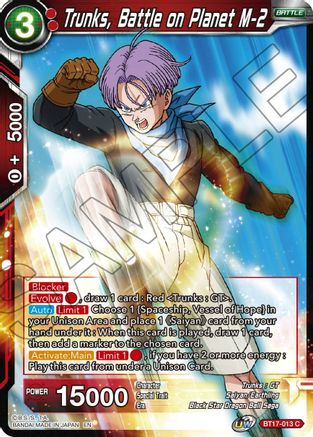 Image of Trunks, Battle on Planet M-2 (BT17-013) - Ultimate Squad Foil