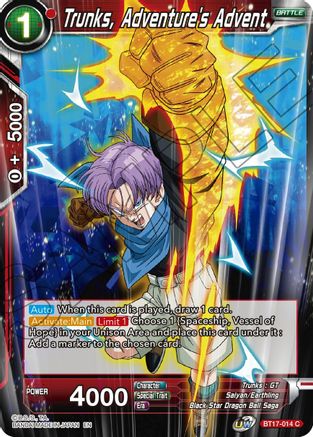 Image of Trunks, Adventure's Advent (BT17-014) - Ultimate Squad