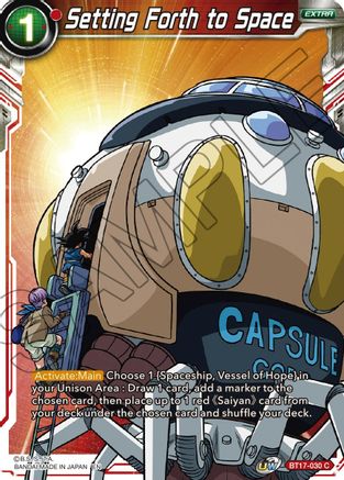 Image of Setting Forth to Space (BT17-030) - Ultimate Squad