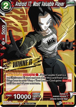 Image of Android 17, Most Valuable Player (Winner Stamped) (Championship Pack 2022 Vol.1) (P-394) - Promotion Cards Foil