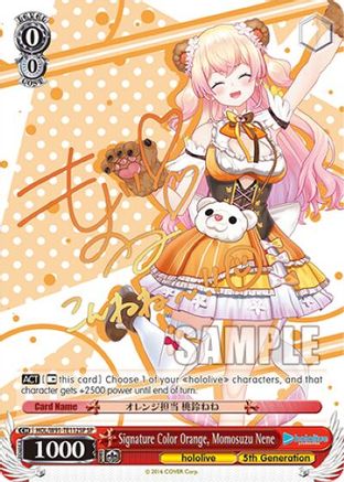 Image of Signature Color Orange, Momosuzu Nene (SP) (HOL/W91-TE112SP SP) - hololive production