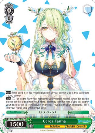 Image of Ceres Fauna (HOL/W91-PE13 PR) - hololive production