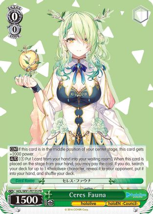 Image of Ceres Fauna (Foil) (HOL/W91-PE13S PR) - hololive production