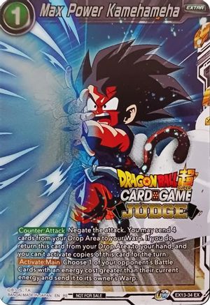 Image of Max Power Kamehameha (Judge Pack Vol.11) (EX13-34) - Tournament Promotion Cards Foil