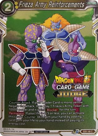 Image of Frieza Army Reinforcements (Judge Pack Vol.11) (EB1-48) - Tournament Promotion Cards Foil