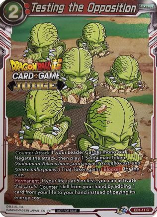 Image of Testing the Opposition (Judge Pack Vol.11) (EB1-11) - Tournament Promotion Cards Foil