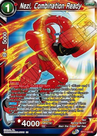 Image of Nezi, Combination Ready (BT17-023) - Ultimate Squad