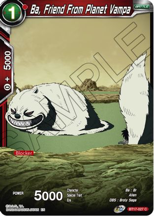 Image of Ba, Friend From Planet Vampa (BT17-027) - Ultimate Squad