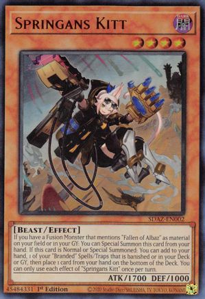 Image of Springans Kitt (SDAZ-EN002) - Structure Deck: Albaz Strike 1st Edition