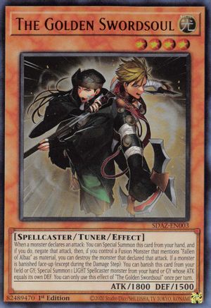 Image of The Golden Swordsoul (SDAZ-EN003) - Structure Deck: Albaz Strike 1st Edition