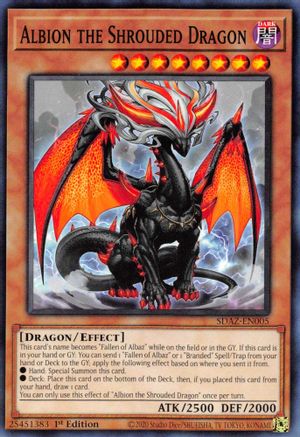 Image of Albion the Shrouded Dragon (SDAZ-EN005) - Structure Deck: Albaz Strike 1st Edition