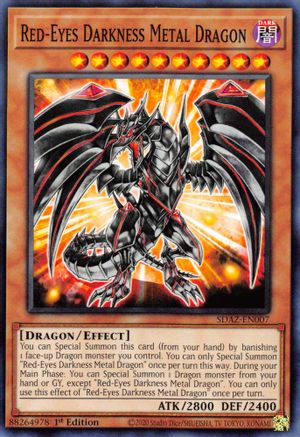 Image of Red-Eyes Darkness Metal Dragon (SDAZ-EN007) - Structure Deck: Albaz Strike 1st Edition