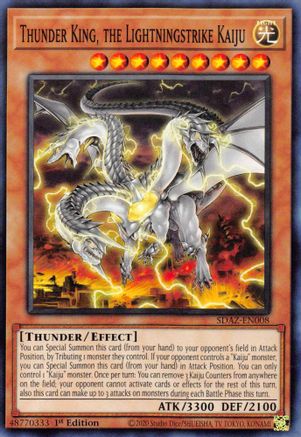 Image of Thunder King, the Lightningstrike Kaiju (SDAZ-EN008) - Structure Deck: Albaz Strike 1st Edition