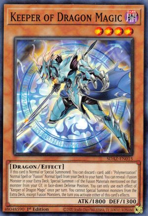Image of Keeper of Dragon Magic (SDAZ-EN015) - Structure Deck: Albaz Strike 1st Edition