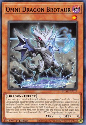 Image of Omni Dragon Brotaur (SDAZ-EN019) - Structure Deck: Albaz Strike 1st Edition
