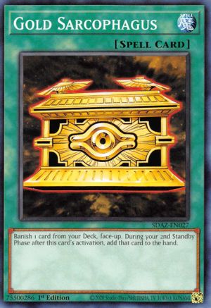 Image of Gold Sarcophagus (SDAZ-EN027) - Structure Deck: Albaz Strike 1st Edition