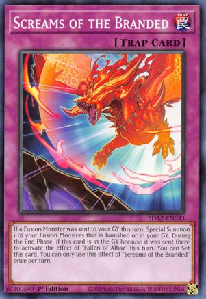 Image of Screams of the Branded (SDAZ-EN033) - Structure Deck: Albaz Strike 1st Edition