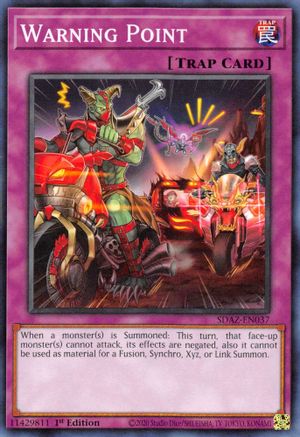 Image of Warning Point (SDAZ-EN037) - Structure Deck: Albaz Strike 1st Edition