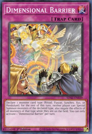Image of Dimensional Barrier (SDAZ-EN039) - Structure Deck: Albaz Strike 1st Edition