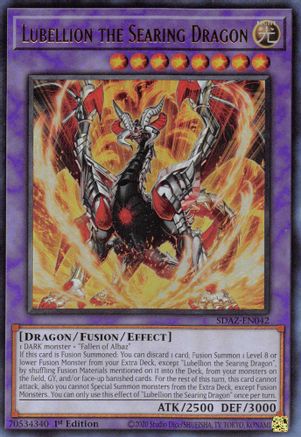 Image of Lubellion the Searing Dragon (SDAZ-EN042) - Structure Deck: Albaz Strike 1st Edition