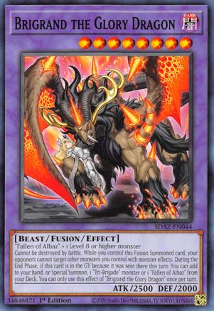 Image of Brigrand the Glory Dragon (SDAZ-EN044) - Structure Deck: Albaz Strike 1st Edition