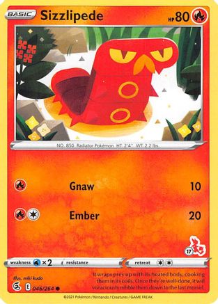 Image of Sizzlipede 046/264  Battle Academy 2022 - Promo