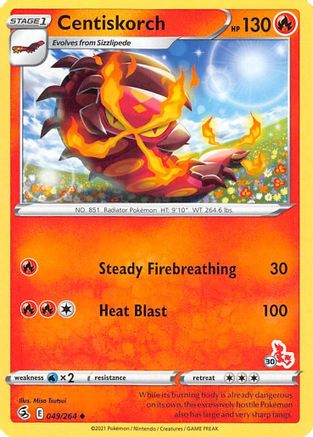 Image of Centiskorch 049/264  Battle Academy 2022 - Promo