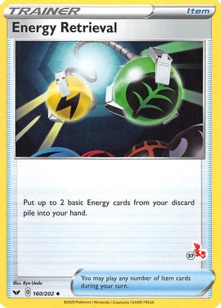 Image of Energy Retrieval (# Cinderace Stamped) 160/202  Battle Academy 2022 - Promo