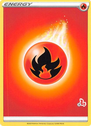 Image of Fire Energy (#2 Cinderace Stamped)  Battle Academy 2022 - Promo