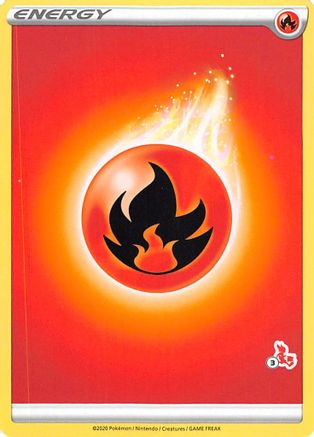 Image of Fire Energy (#3 Cinderace Stamped)  Battle Academy 2022 - Promo