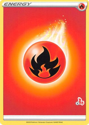 Image of Fire Energy (#5 Cinderace Stamped)  Battle Academy 2022 - Promo