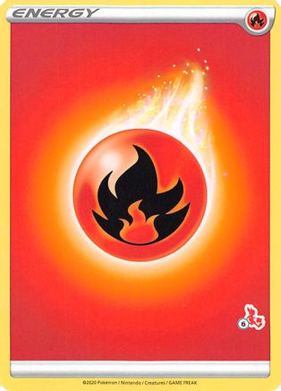 Image of Fire Energy (#6 Cinderace Stamped)  Battle Academy 2022 - Promo