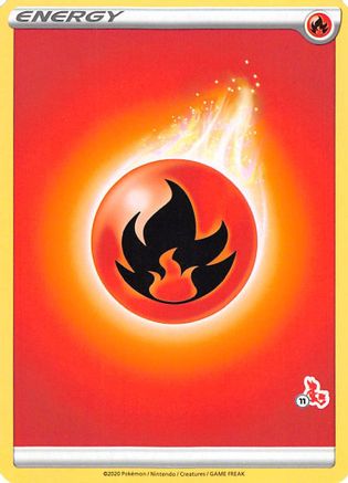 Image of Fire Energy (#11 Cinderace Stamped)  Battle Academy 2022 - Promo