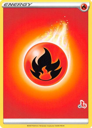 Image of Fire Energy (#12 Cinderace Stamped)  Battle Academy 2022 - Promo