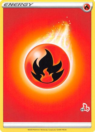 Image of Fire Energy (#24 Cinderace Stamped)  Battle Academy 2022 - Promo