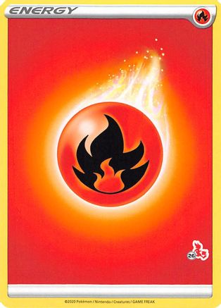 Image of Fire Energy (#26 Cinderace Stamped)  Battle Academy 2022 - Promo