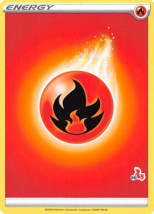 Image of Fire Energy (#29 Cinderace Stamped)  Battle Academy 2022 - Promo