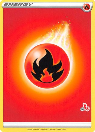 Image of Fire Energy (#38 Cinderace Stamped)  Battle Academy 2022 - Promo