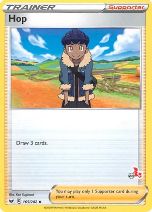 Image of Hop (# Cinderace Stamped) 165/202  Battle Academy 2022 - Promo