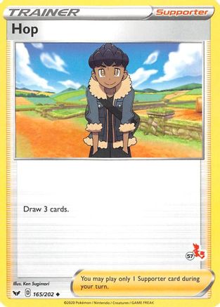 Image of Hop (# Cinderace Stamped)/202  Battle Academy 2022 - Promo